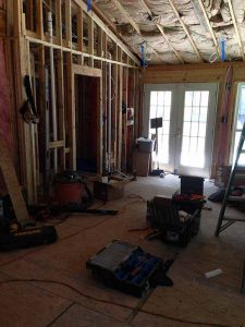 Before photos from a family room renovation in East Cobb County, GA