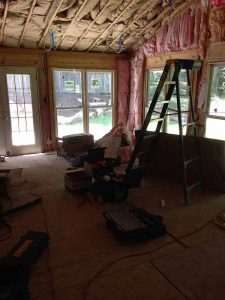 Before photos from a family room renovation in East Cobb County, GA
